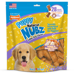 Nylabone Nubz con sabor pavo y batata, ideal para entrenamiento.