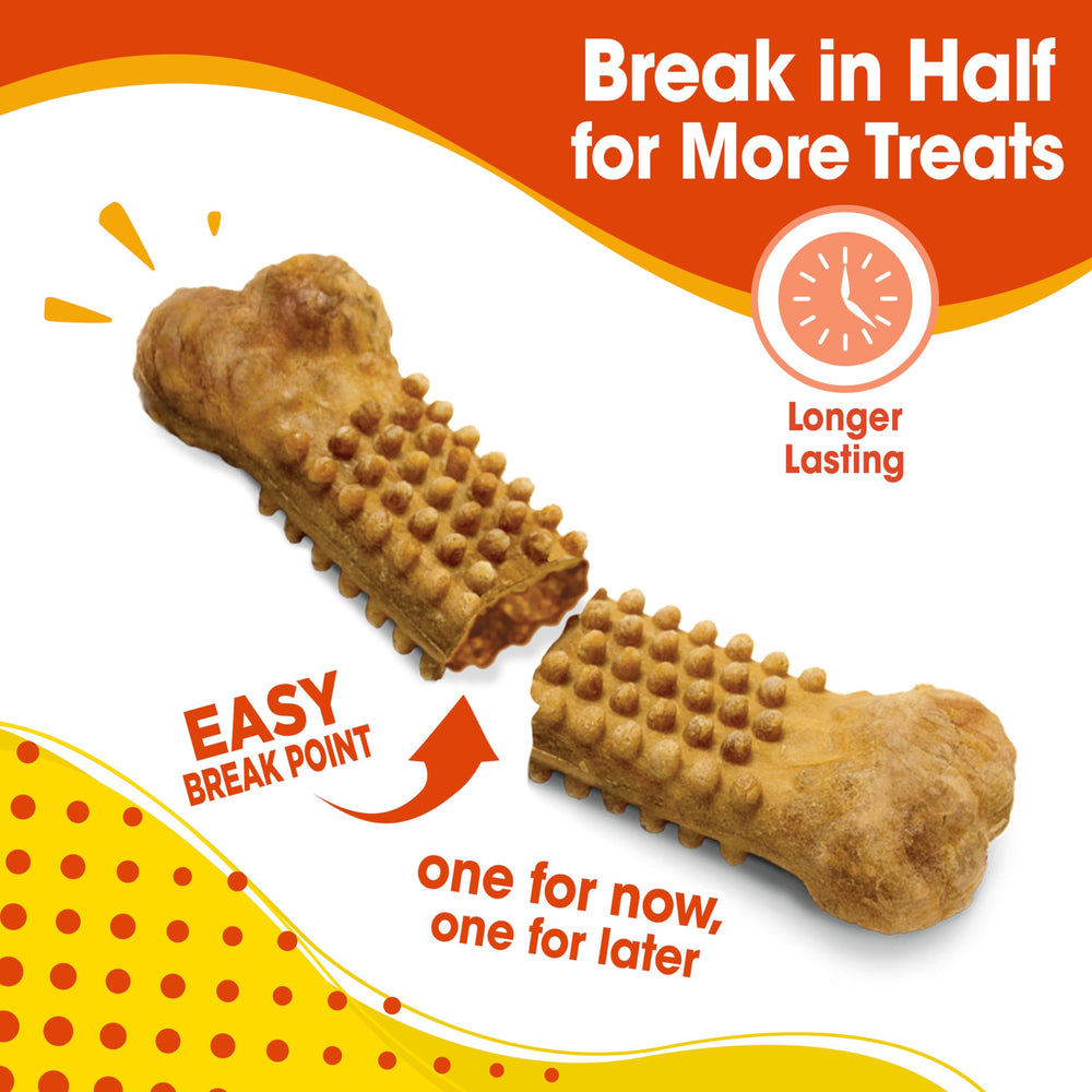 Nylabone Nubz sabor pollo real en masticable para perros pequeños.