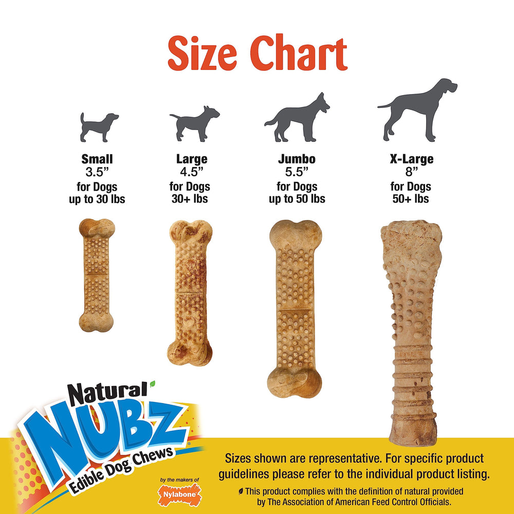 Nylabone Nubz Wild, tamaño perfecto para perros pequeños, ideal para dividir en porciones