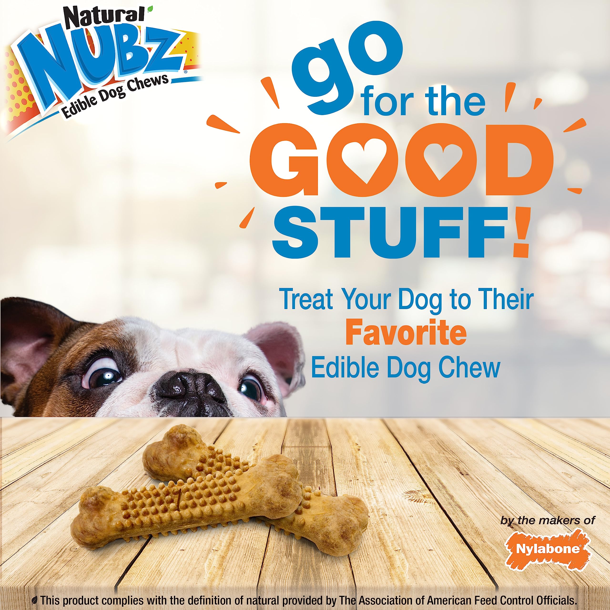 Nylabone Nubz Wild, sabor bison ayuda a entretenimiento prolongado