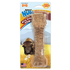 Nylabone Nubz Wild con sabor bison para perros grandes, entretenimiento seguro