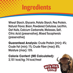Nylabone Nubz Wild sabor a bisonte: sabor natural que anima la masticación.
