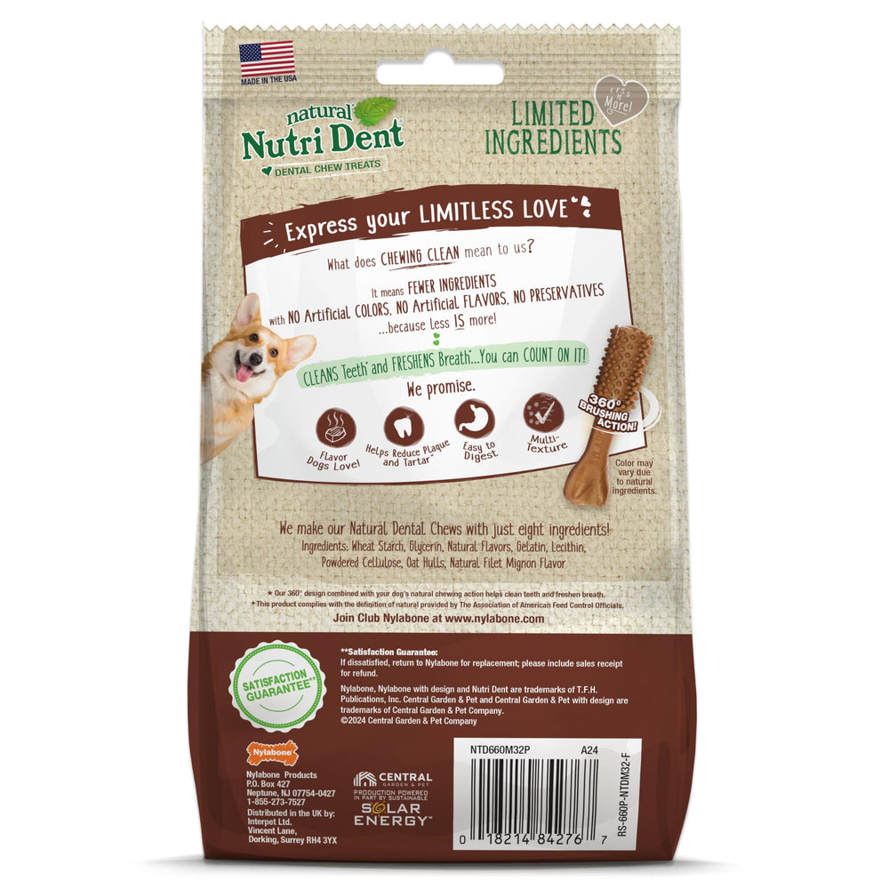 Nylabone Nutri Dent hecho en Estados Unidos, calidad natural