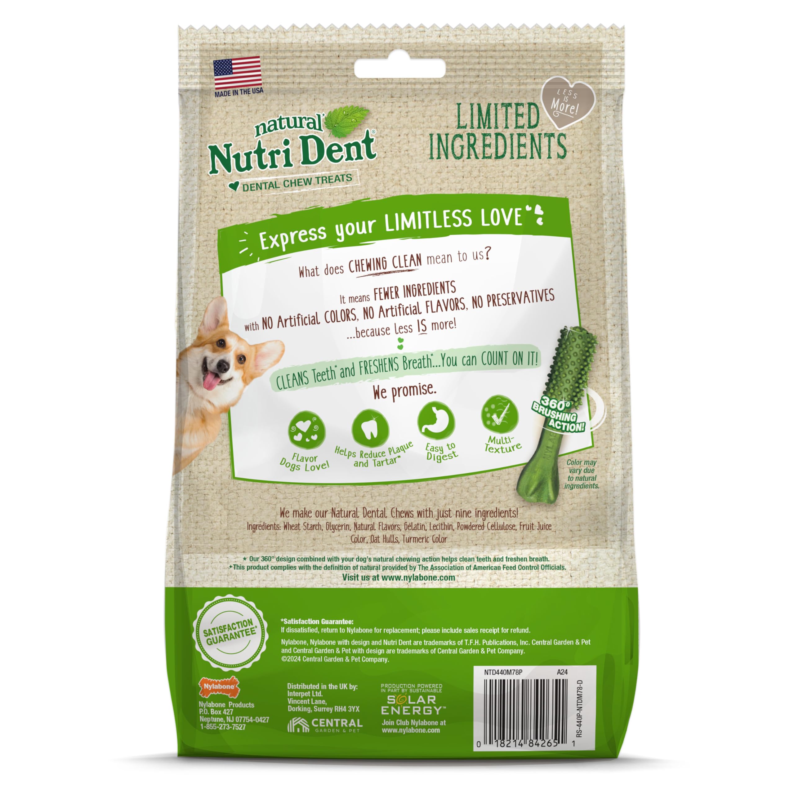 Nylabone Nutri Dent, tamaño extra pequeño para razas mini