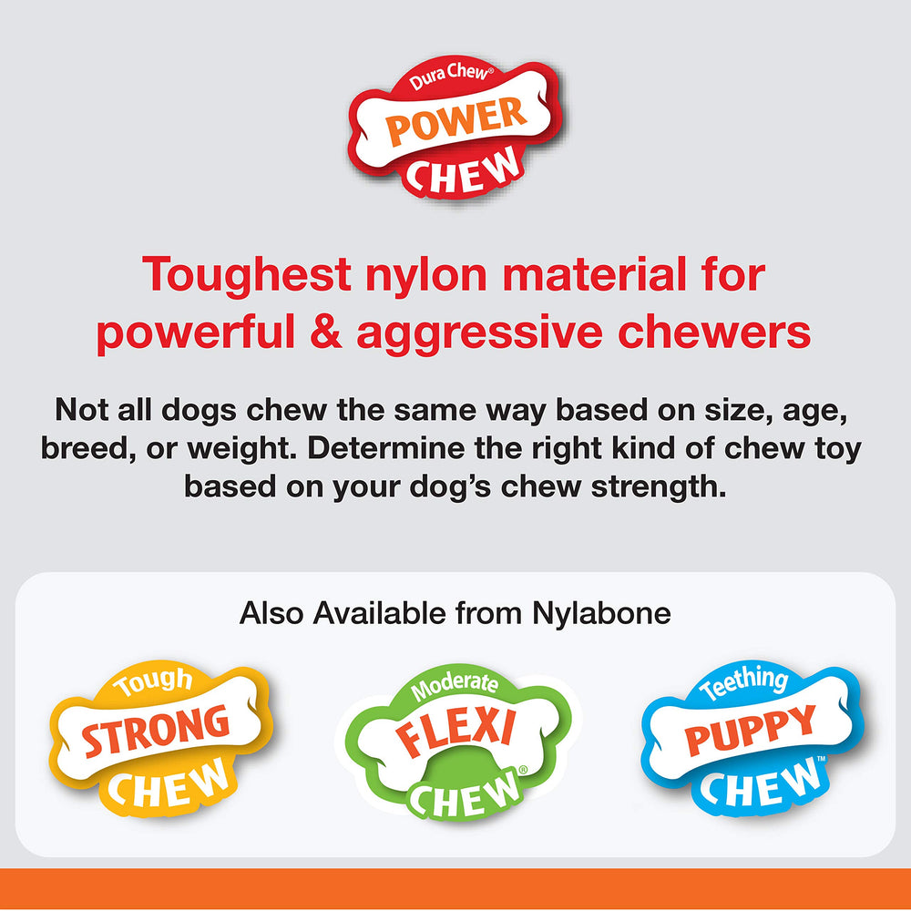 Nylabone Power Chew Meaty Rib Alternative, tamaño grande para perros de hasta 50 libras.