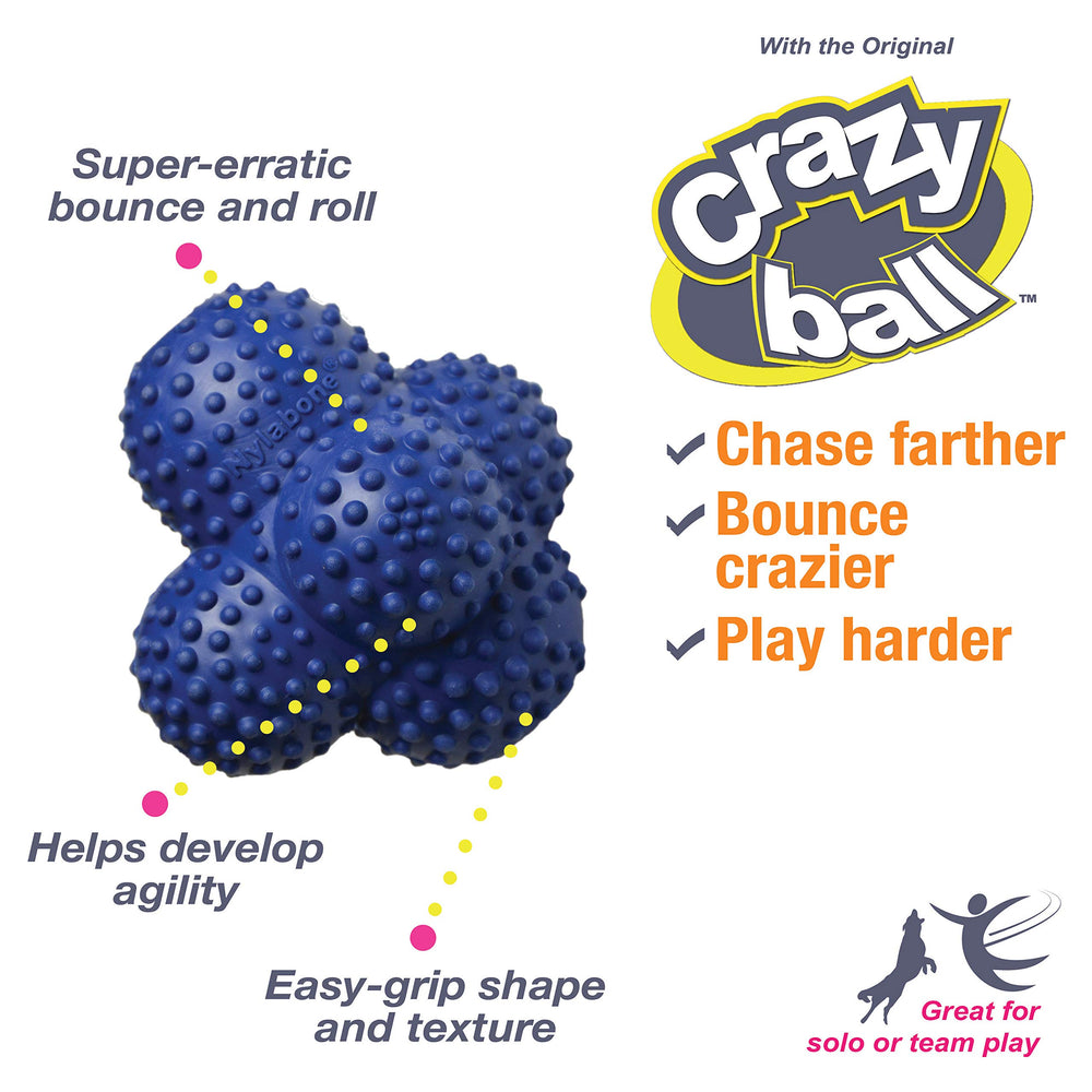 Power Play Crazy Ball tiene seis lados que mejoran el agarre en cada recogida.
