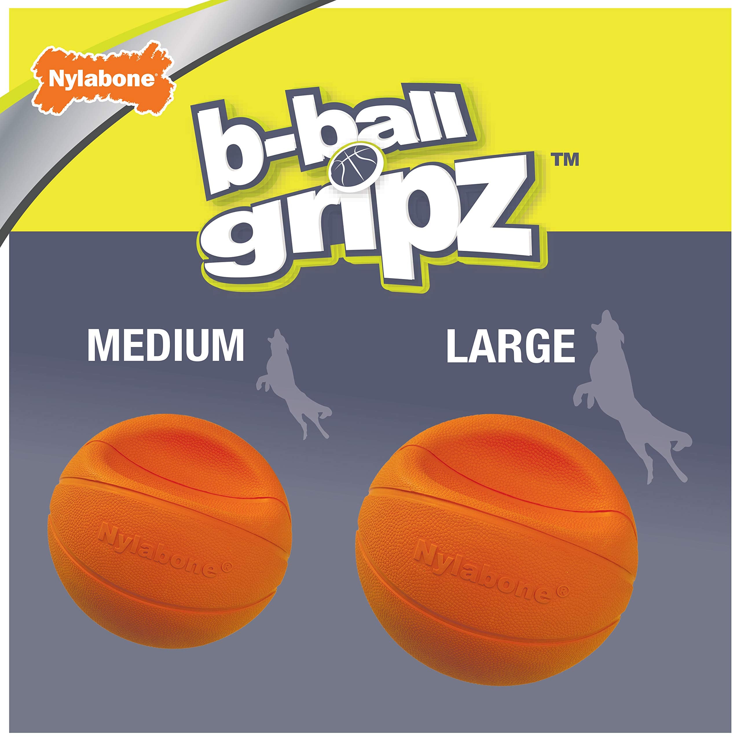 Nylabone Power Play Gripz goma dura ofrece durabilidad para mordidas moderadas.