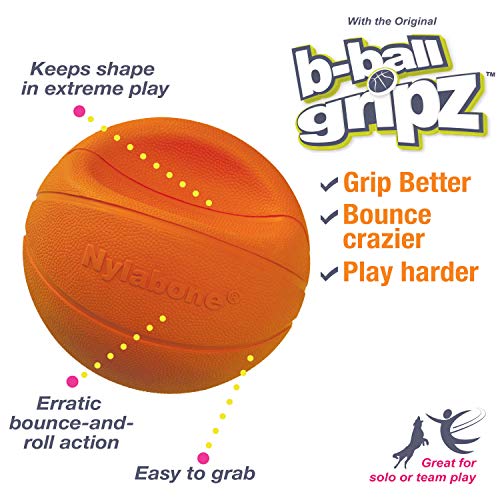 Nylabone Power Play Gripz sonido-chillido añade estímulo auditivo.