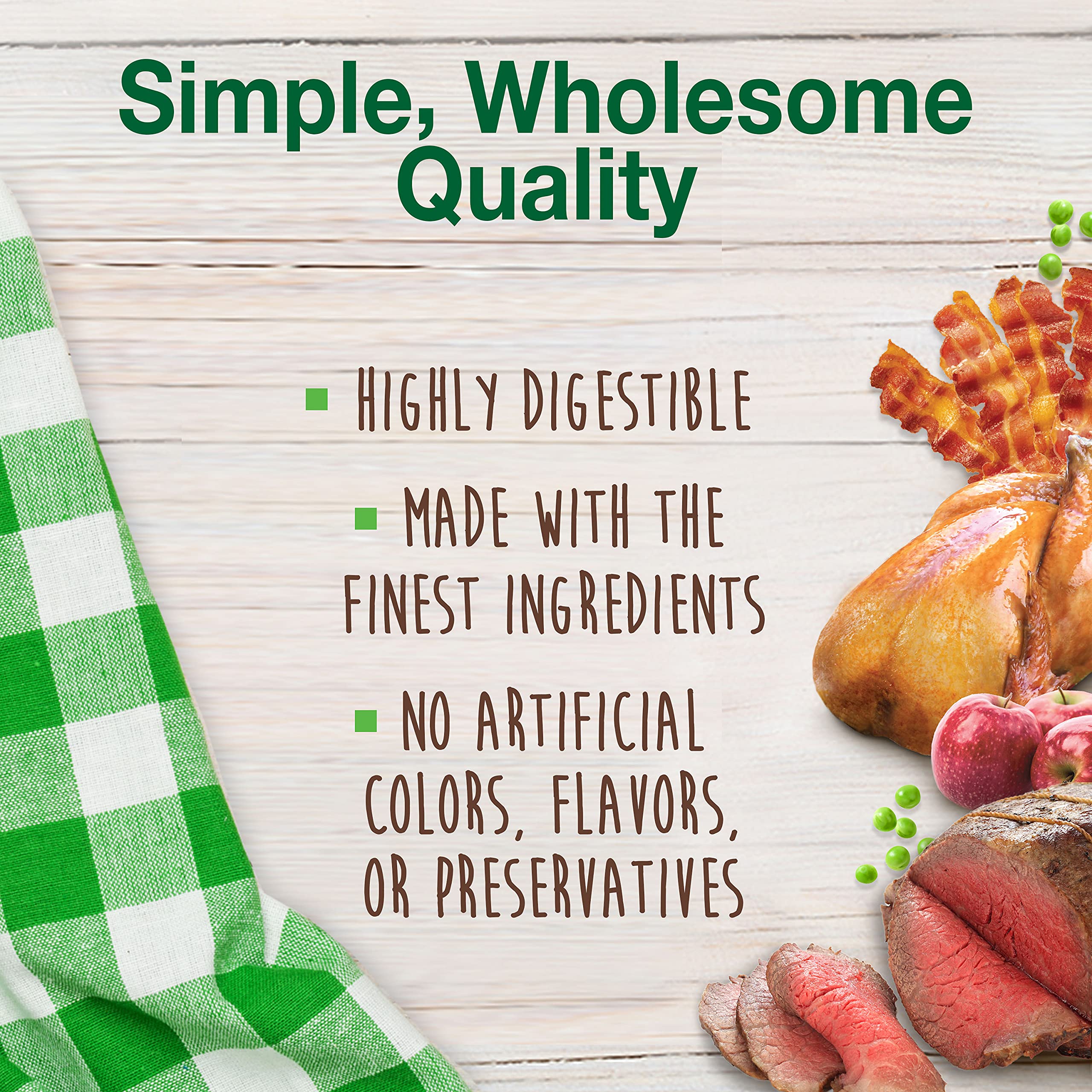 Nylabone comestibles saludables, paquete de tres sabores, masticables duraderos para cachorros.