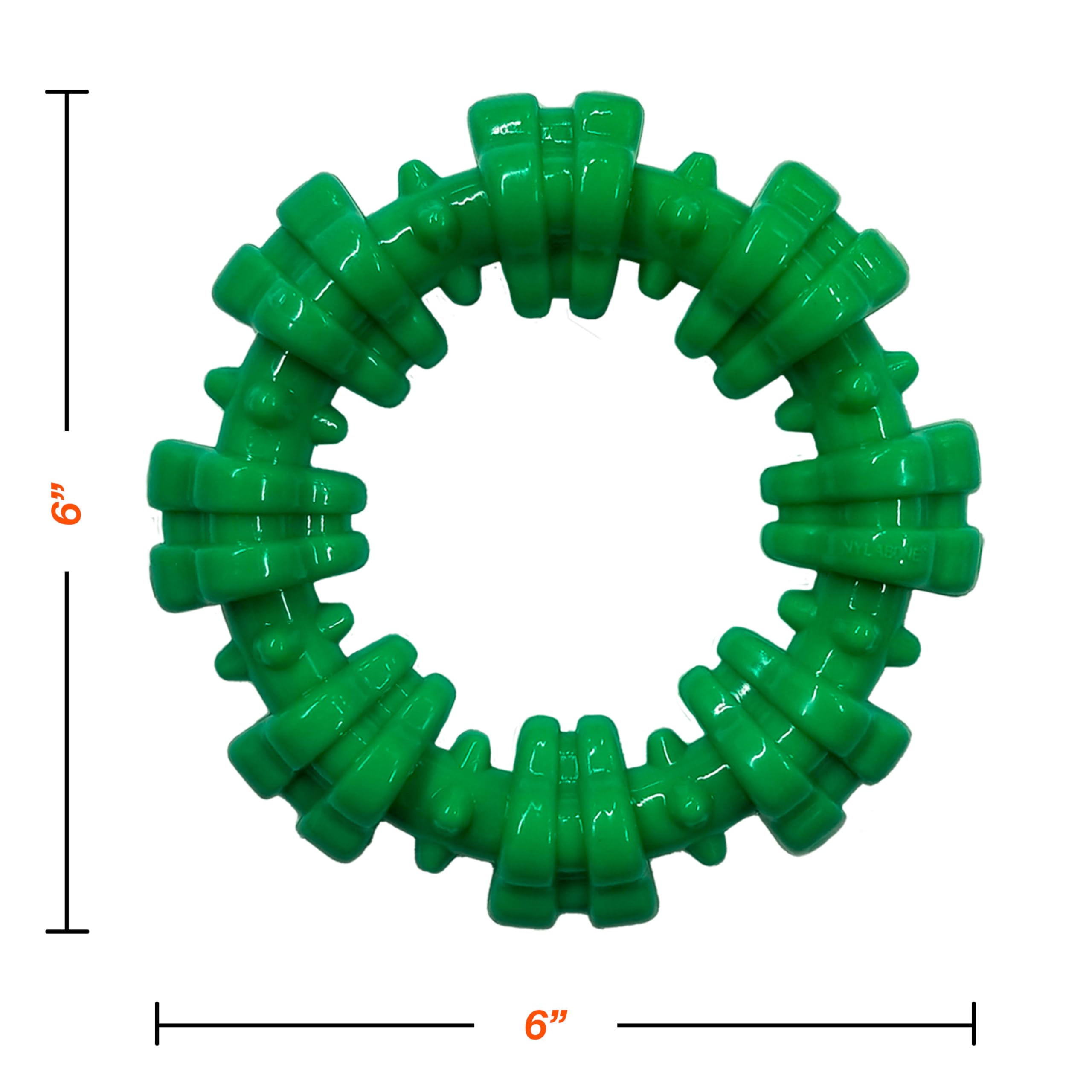 Nylabone Ring Power Chew: diseño resistente para masticadores agresivos.