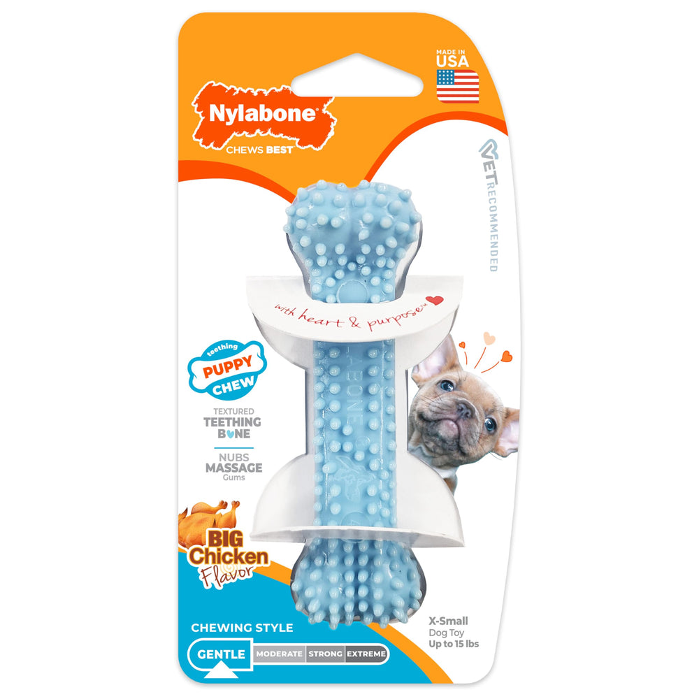 Nylabone Uso Diario, juguete de masticación para el desarrollo de hábitos saludables.