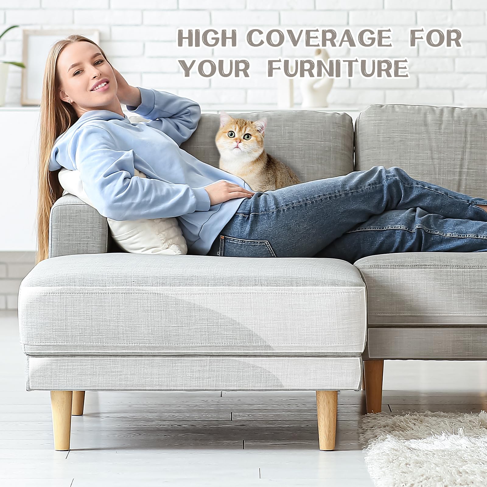 oanie protector transparente y duradero se integra con el mueble