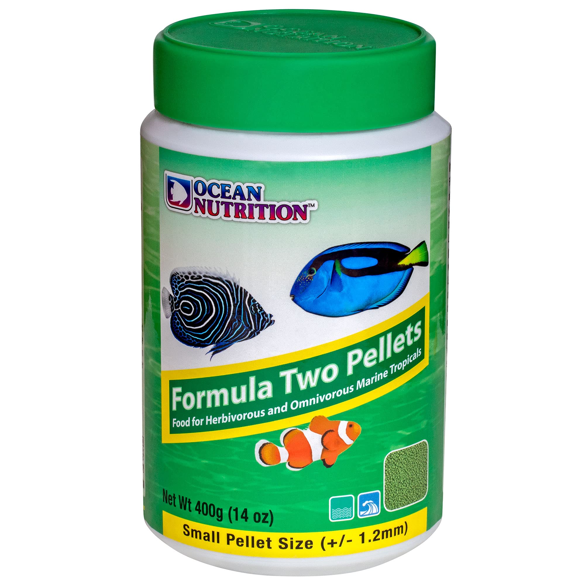 Ocean Nutrition Formula Two Pellets, mantiene el acuario con agua clara.