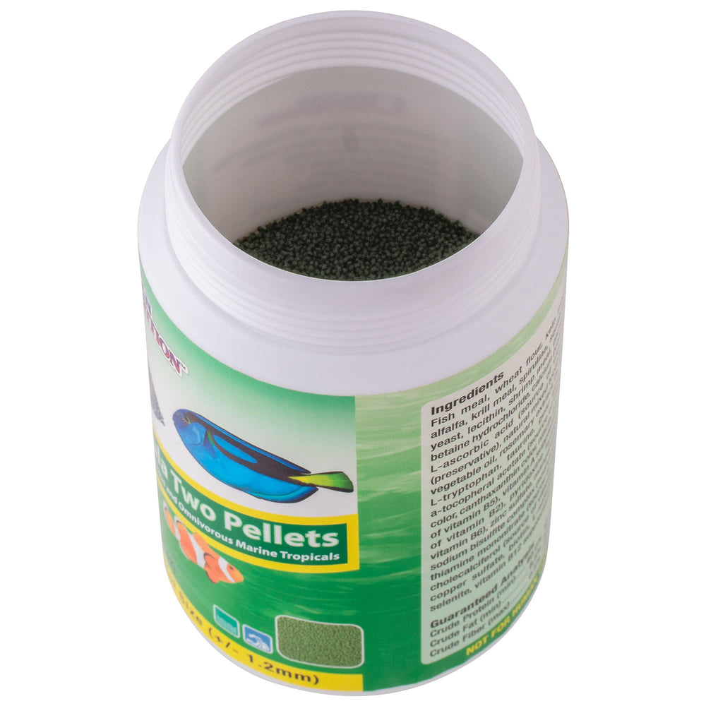 Ocean Nutrition Formula Two Pellets, proteína del 40% para peces tropicales.
