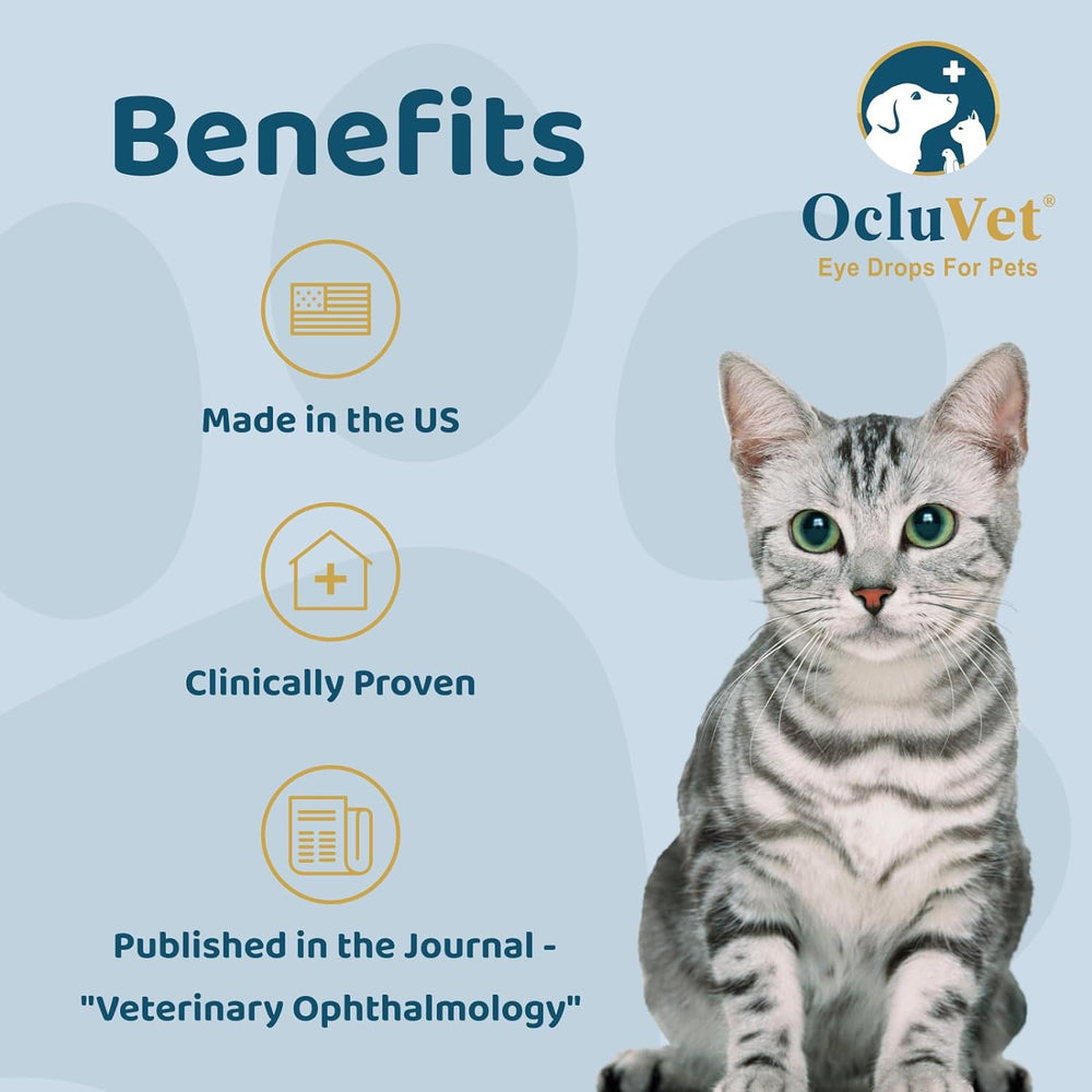 Botella de 16 ml de OcluVet para salud ocular