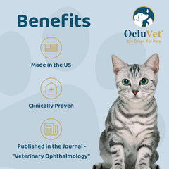 Botella de 16 ml de OcluVet para salud ocular