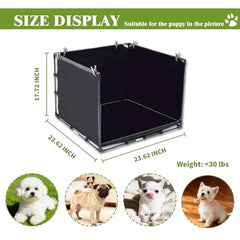 OCMML bandeja amplia para perros pequeños, compatible con pads.