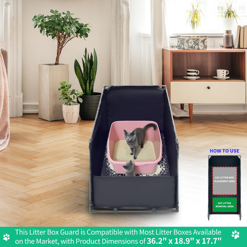 OCMML enclosure with pee pads for added protection and easy cleanup
