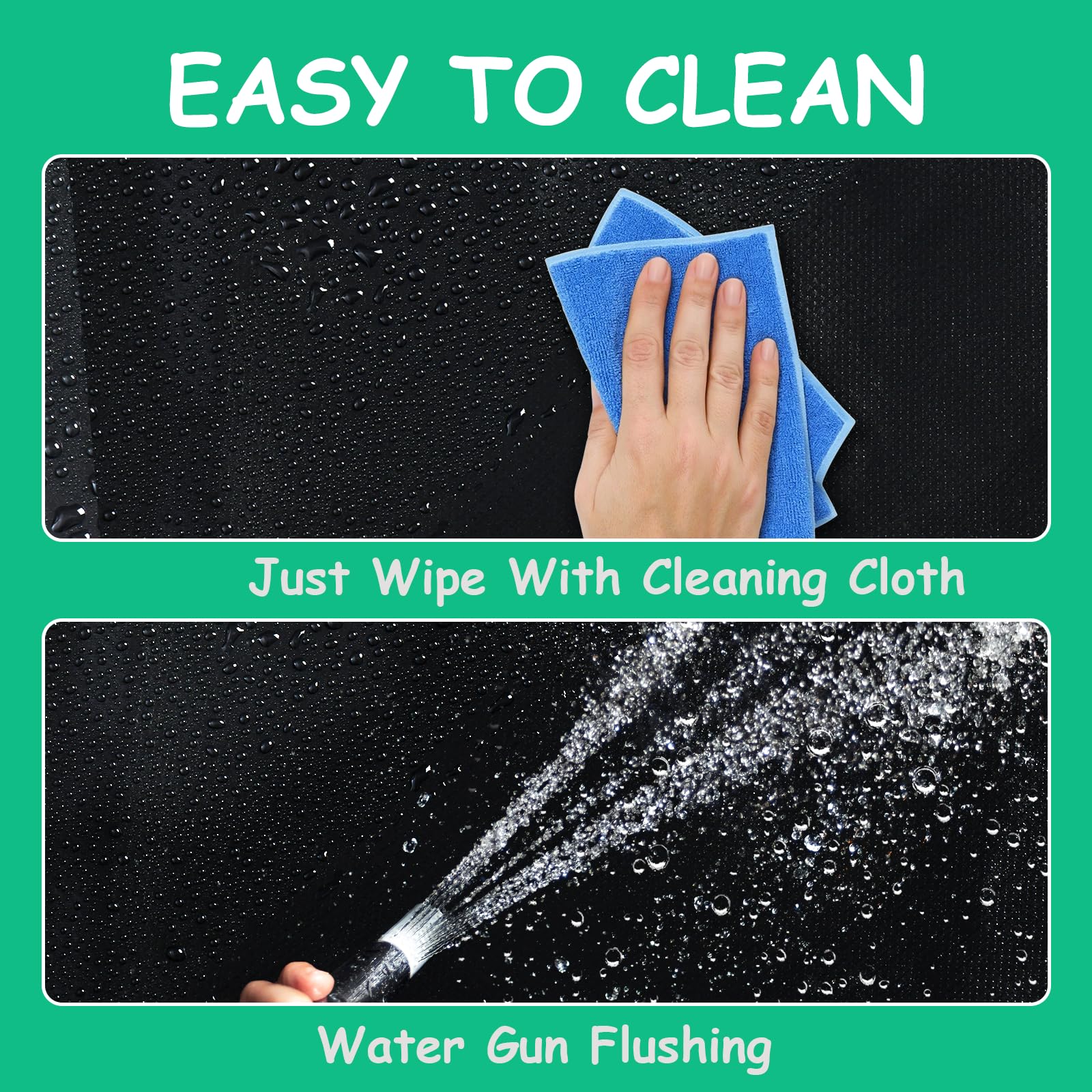 OCMML waterproof fabric detail on litter box enclosure