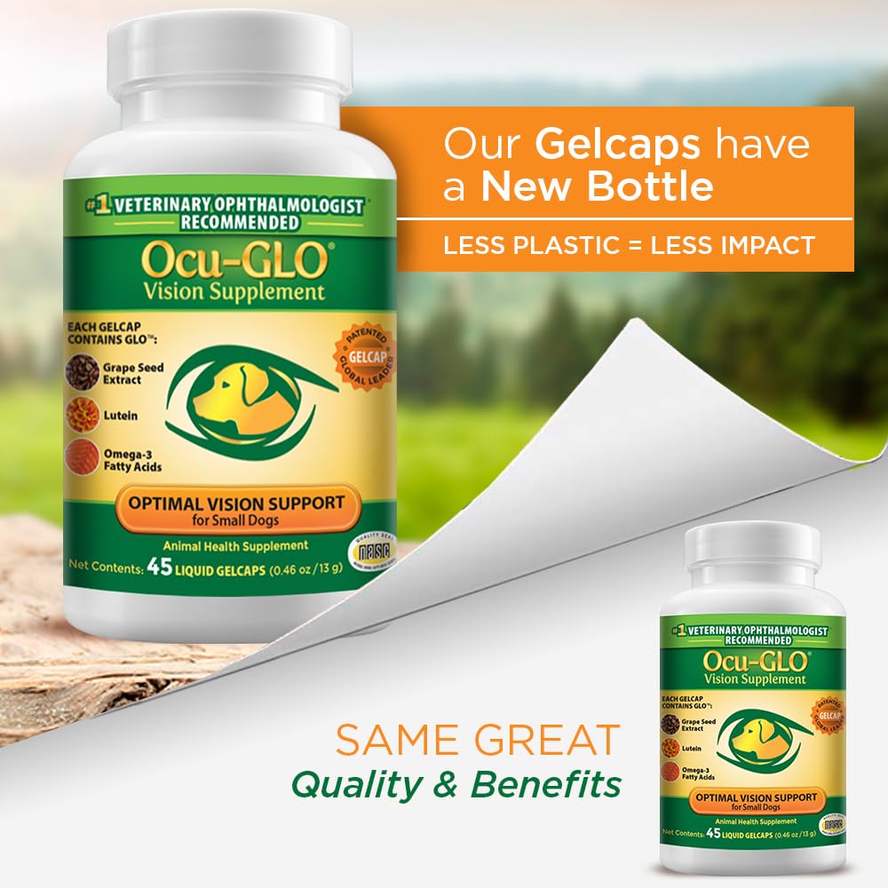 Ocu-GLO apertura de botella para dosis diaria de ojo saludable.