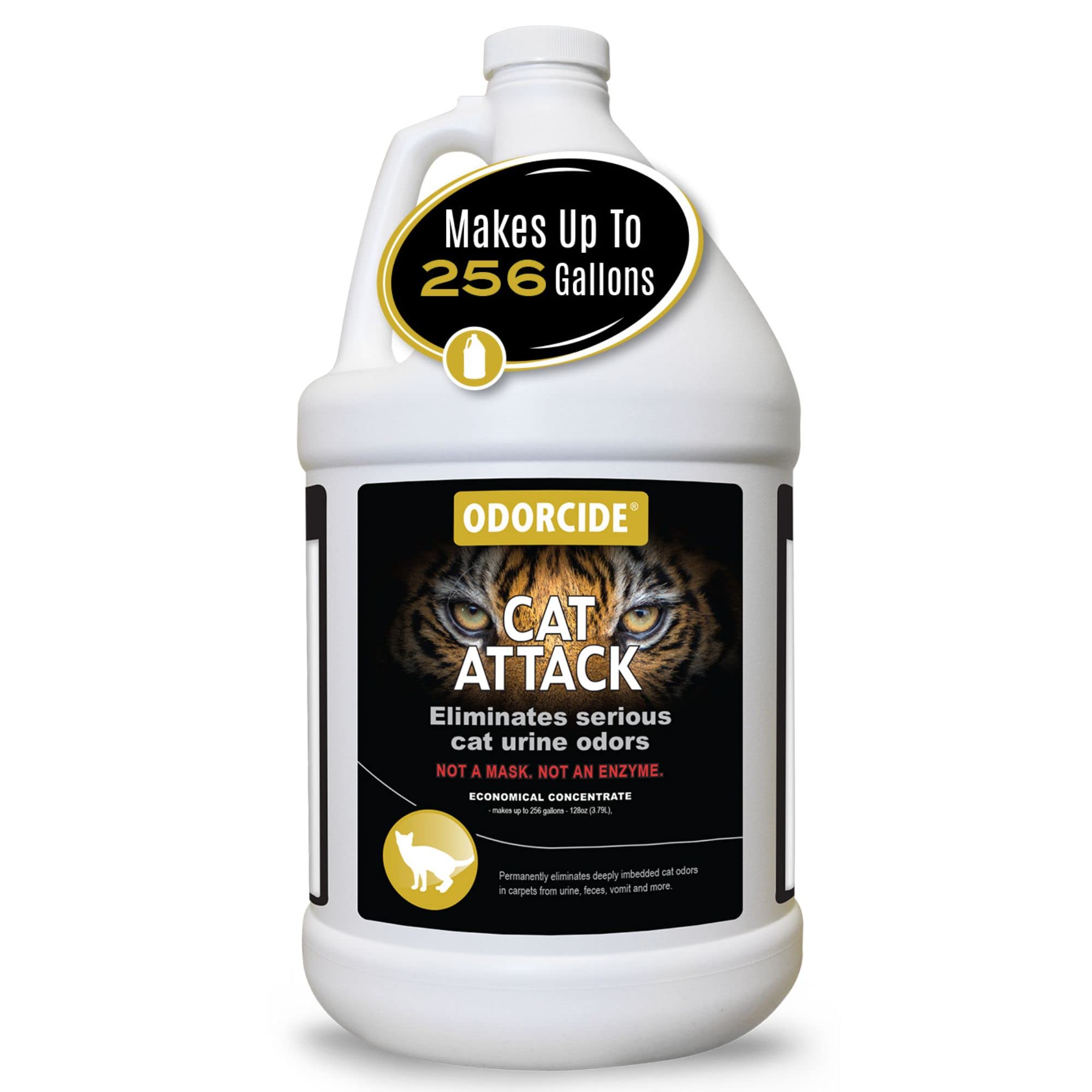Odorcide Cat Attack Concentrate: botella para aplicación que elimina olores persistentes