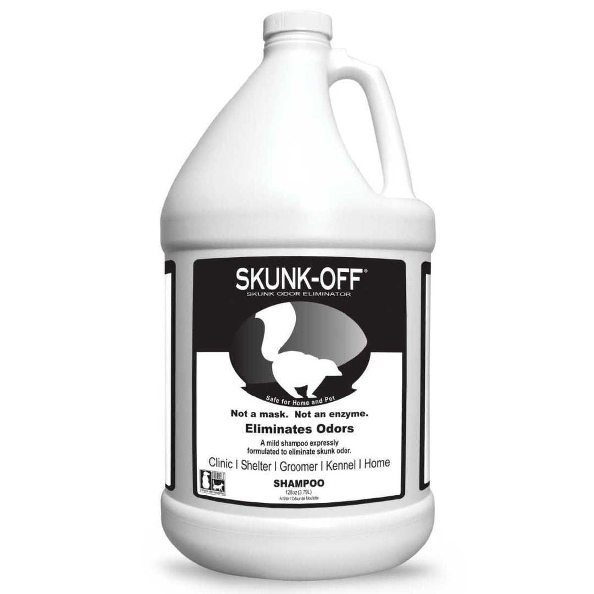 Odorcide Skunk Off: botella mostrando el producto para eliminar olor de zorrino.