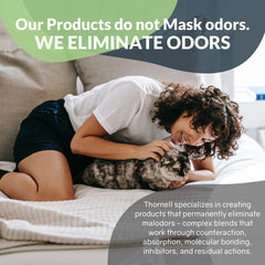Odorcide Thornell Cat Odor-Off: aplicación por nebulización para tratar la fuente del olor.