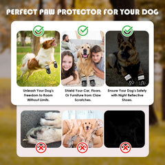 ODRIEW zapatillas para perros talla grande tiras reflectantes aumentan la visibilidad nocturna