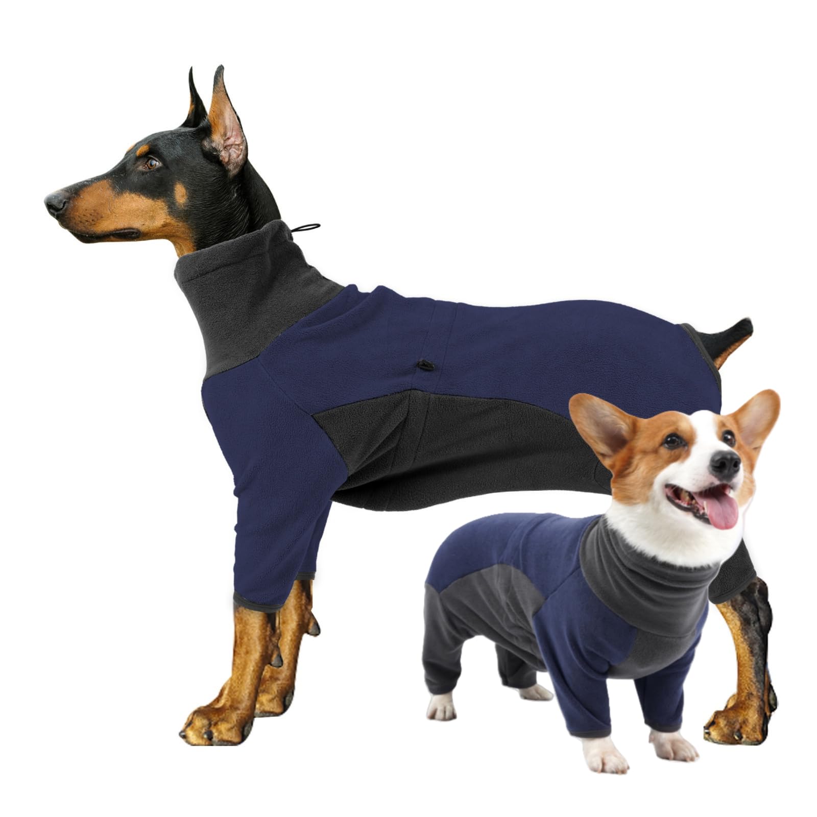 ODSSTAIPS capa perro invierno cuello pelo: calor suave para paseos fríos.