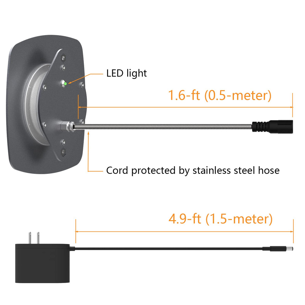 Ogioxam cable protegido con acero inoxidable, mayor durabilidad