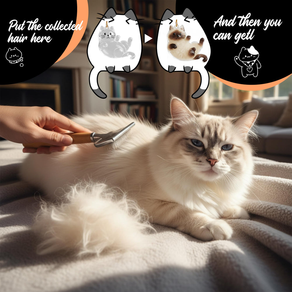 OGNWFUNK detalle aro llavero pelo gato