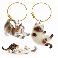 OGNWFUNK llavero pelo gato detalle, accesorio sentimental