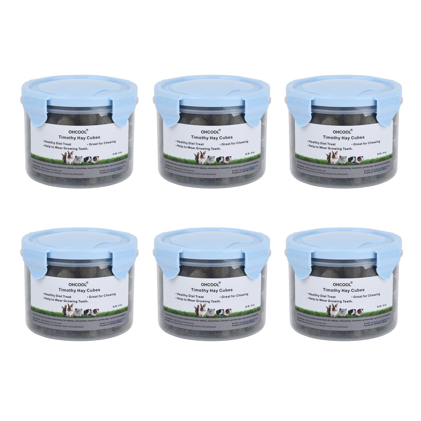Cubos mini Ohcool de heno Timothy, tamaño ideal para bocas pequeñas