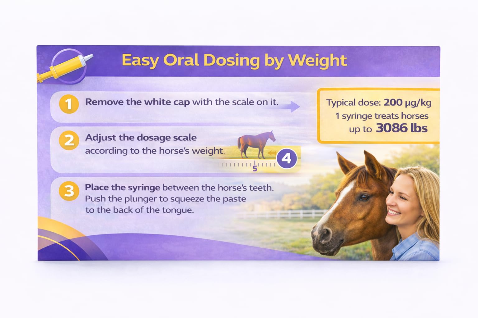 OHEAL IverGuard Paste, seguro para caballos en edad avanzada.