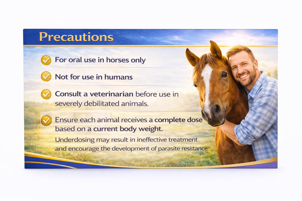 OHEAL IverGuard Paste para caballos de cría y uso profesional.