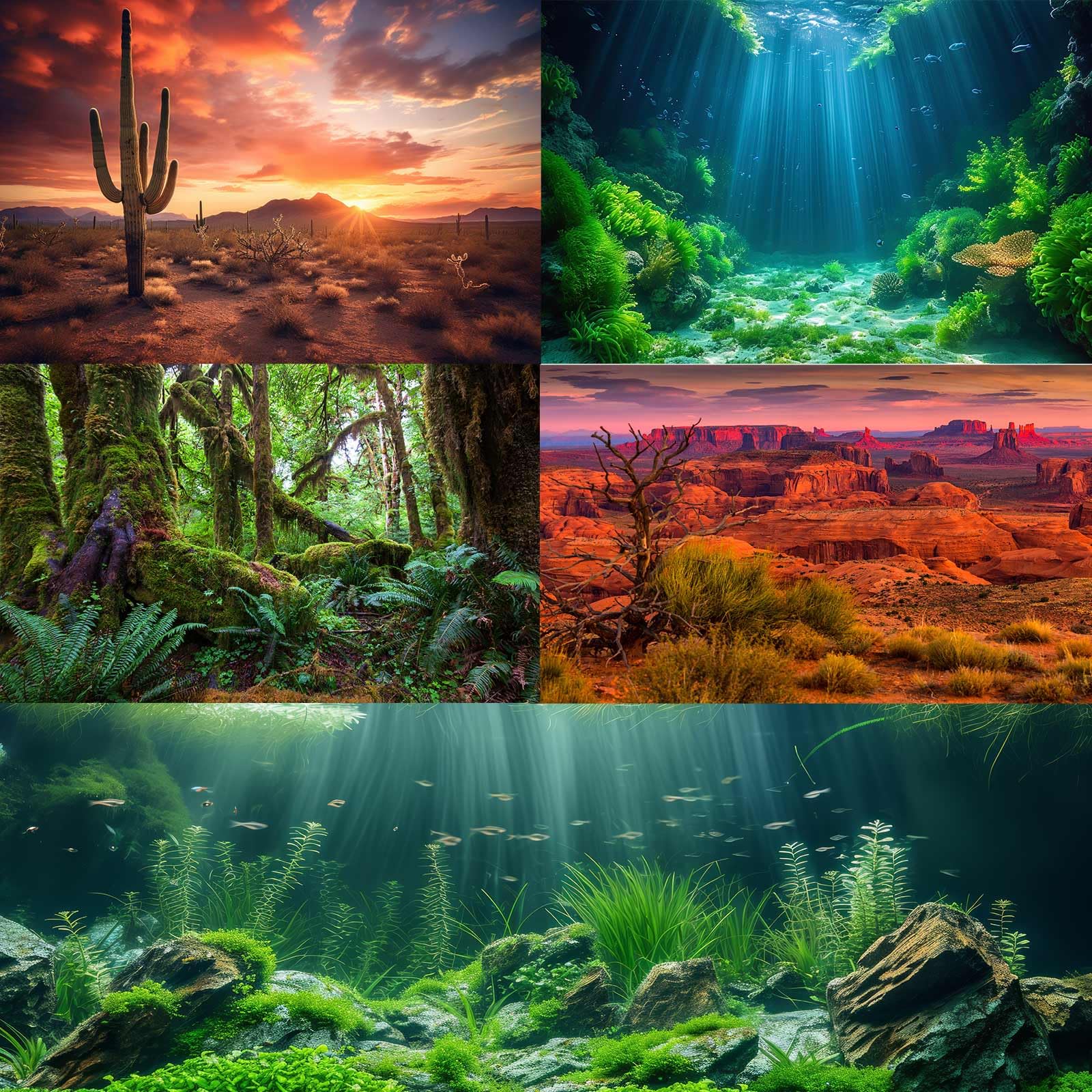 OHIOCATII fondo terrario paisaje verde, mejora el entorno de reptiles.