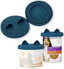 OHMO tapas silicona para latas de mascotas, tapa reutilizable que mantiene la comida fresca
