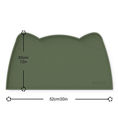 OHMO Placa de alimentación para mascotas en silicona, impermeable y fácil de limpiar.