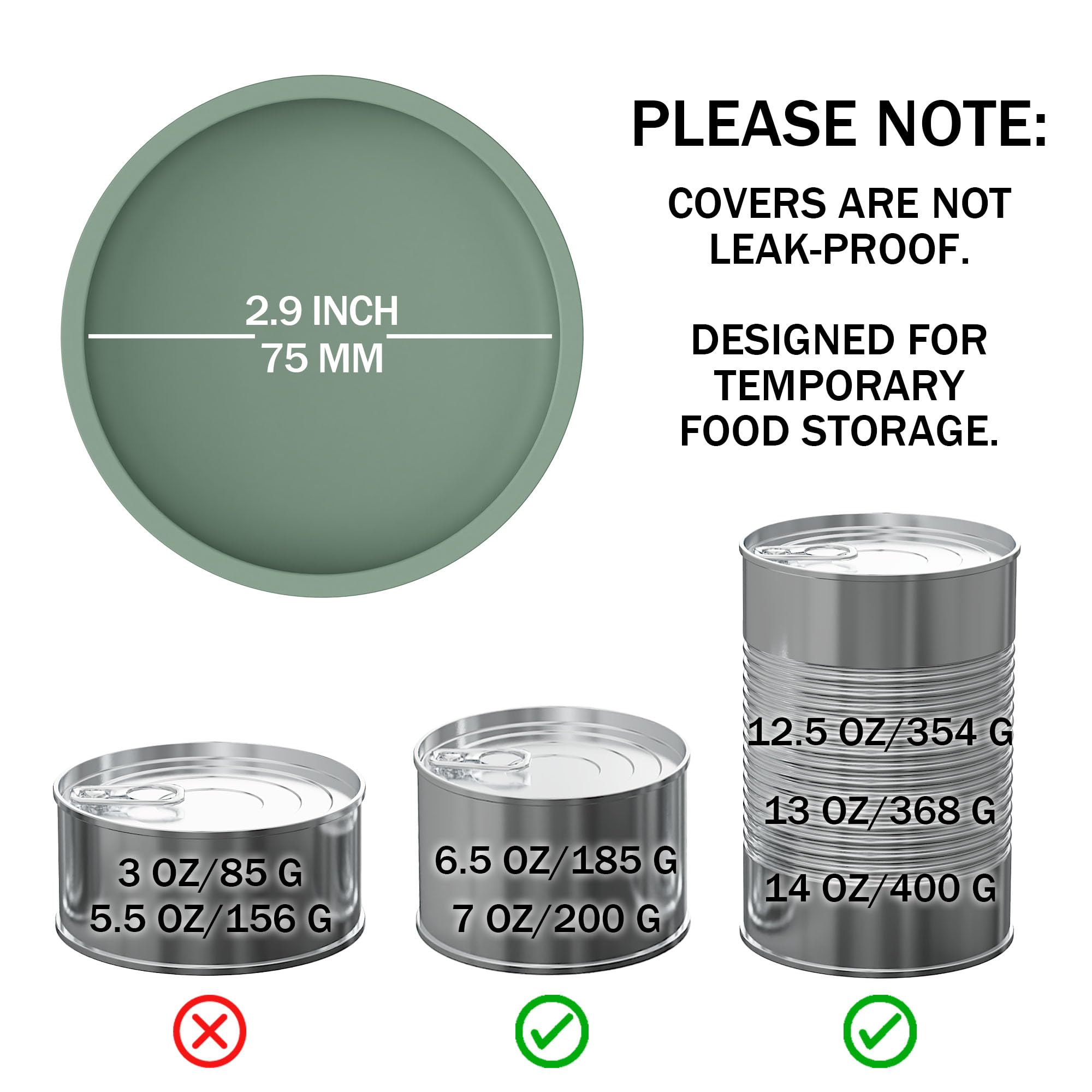 OHMO tapa de silicona sin BPA para tapas de latas, evita olores