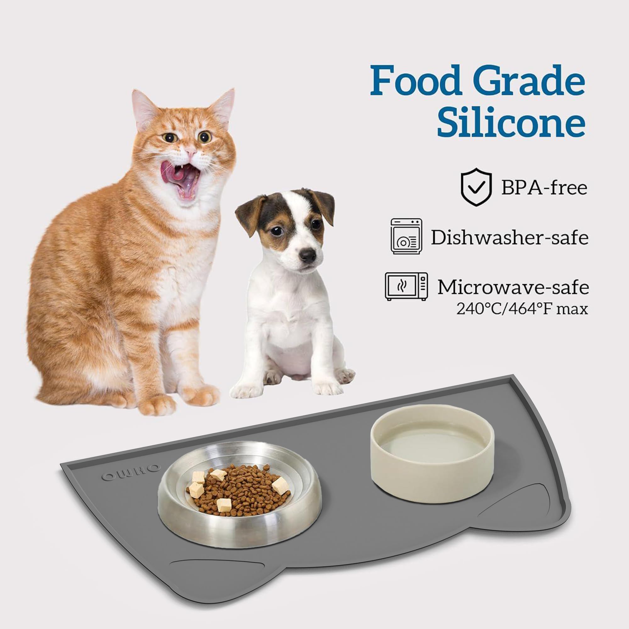 OHMO tapete impermeable para alimentación, fácil de limpiar y secar.