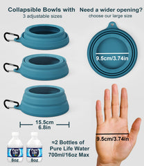 OHMO tazón plegable para camping y caminatas con mascotas.