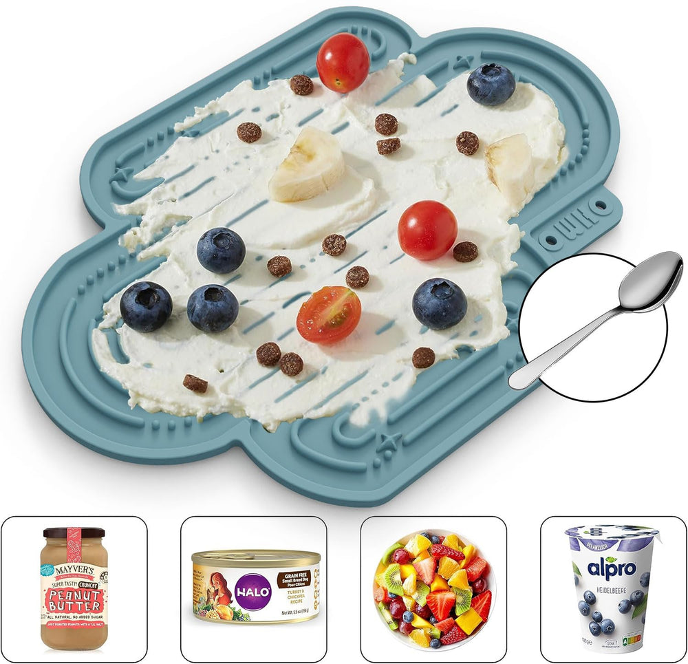 OHMO tapete lamedor cactus para yogur, crema de cacahuate y purés