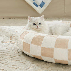 Ohocut cama donuts, borde esponjoso para abrazar y acurrucarse.