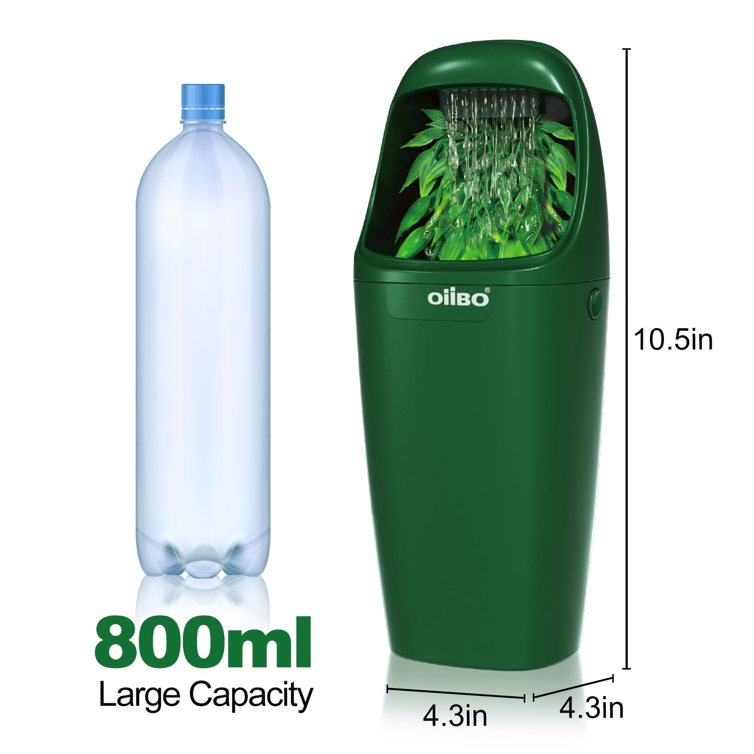 Oiibo bebedero reptil capacidad 800 ml para varios días