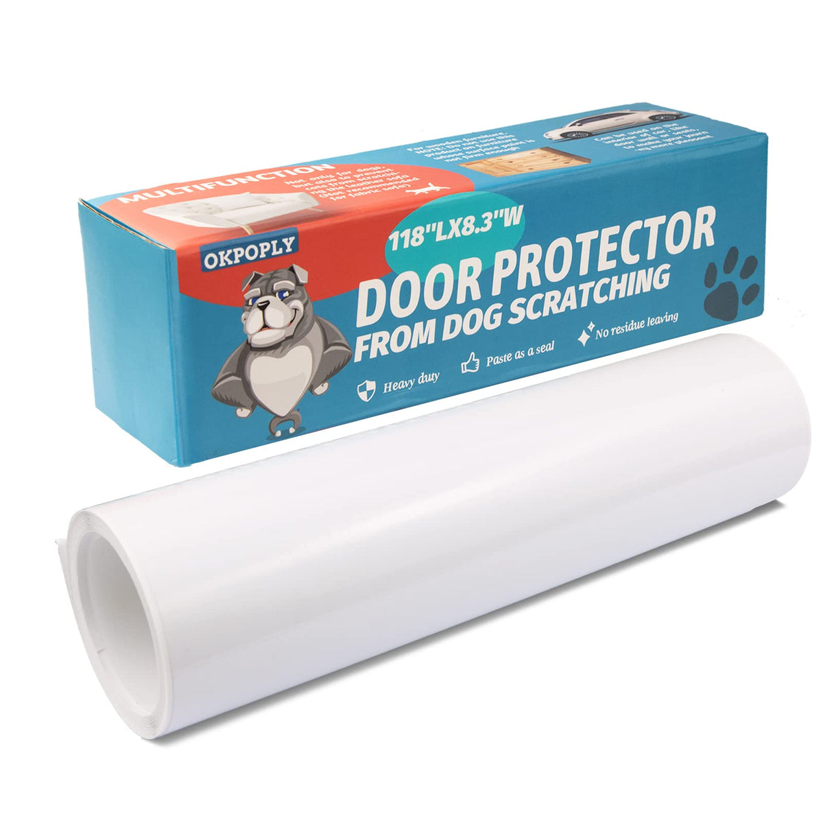 OKPOPLY protector-puerta anti-arañazos: protege la puerta de rasguños.