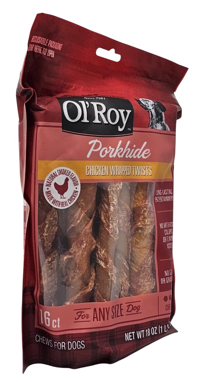 Ol' Roy tamaño 18 oz, ideal para premiar al perro durante el juego diario.