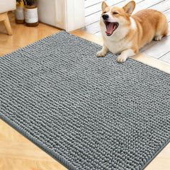 OLANLY tapete de entrada para perros, chenille suave para comodidad de las patas.