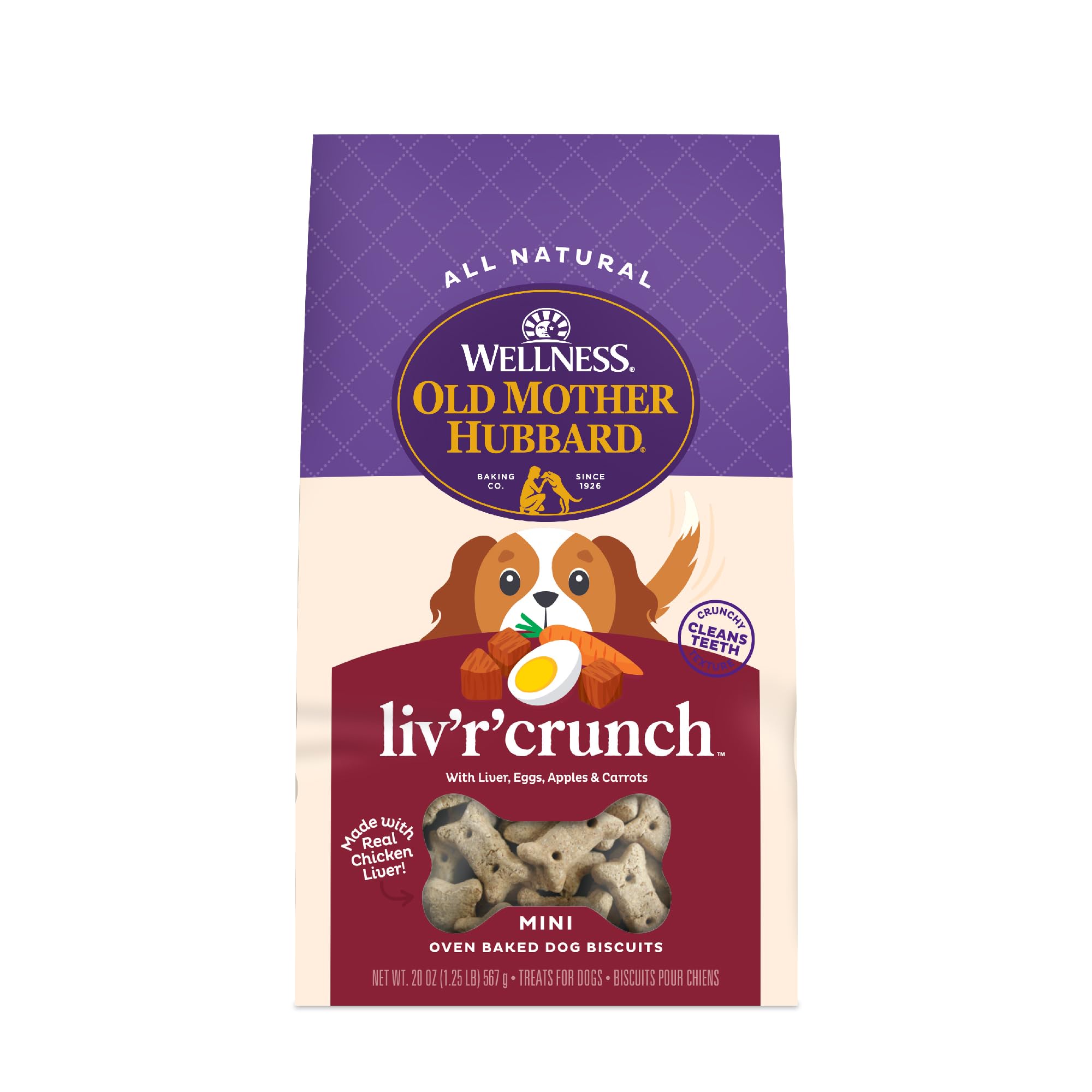 Old Mother Hubbard Liv'R'Crunch galletas en forma de hueso mini para entrenamiento