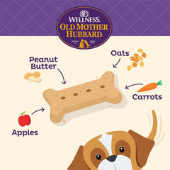Galletas crujientes de mantequilla de cacahuete para perros Old Mother Hubbard.