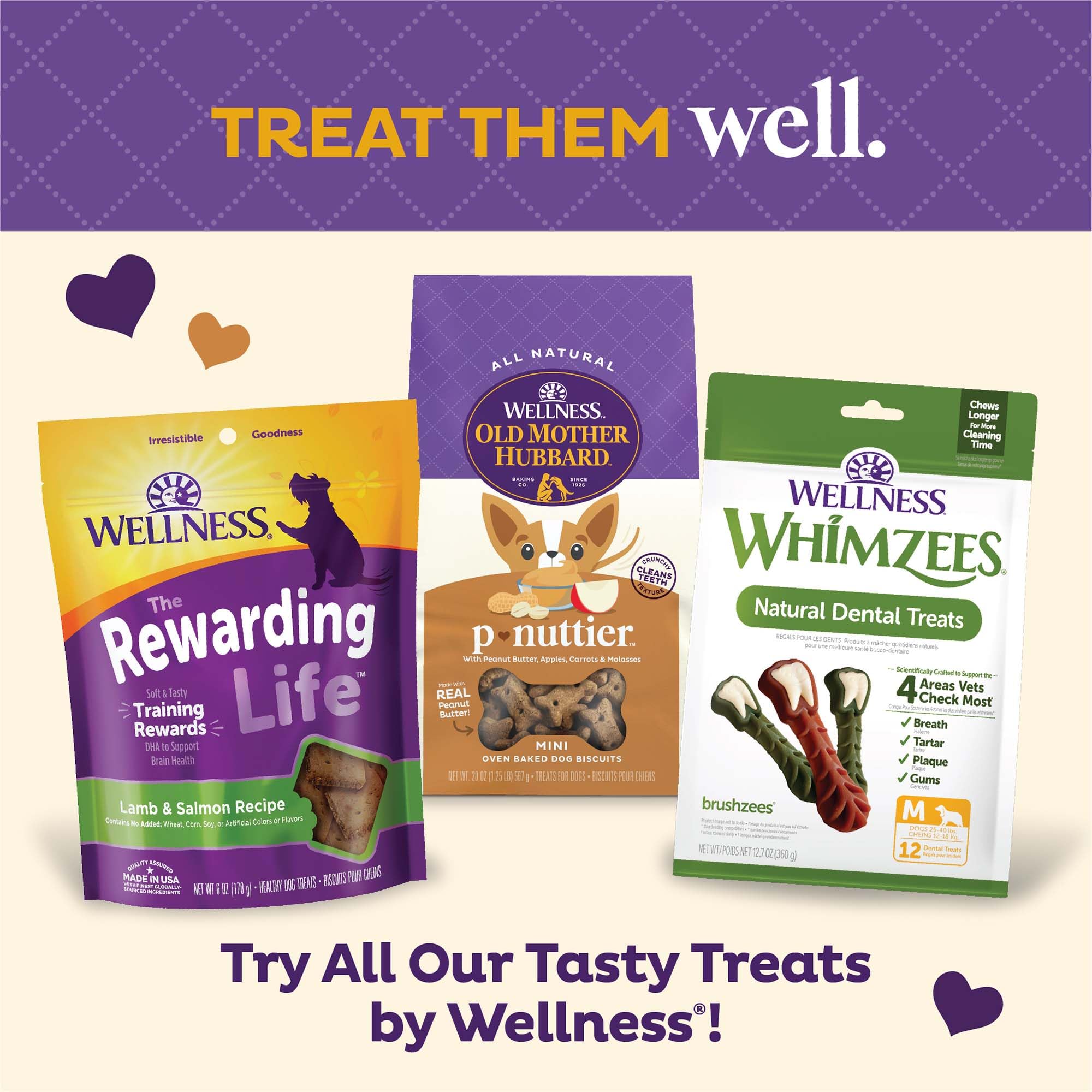 Galletas Old Mother Hubbard Wellness P-Nuttier adecuadas para todas las edades caninas